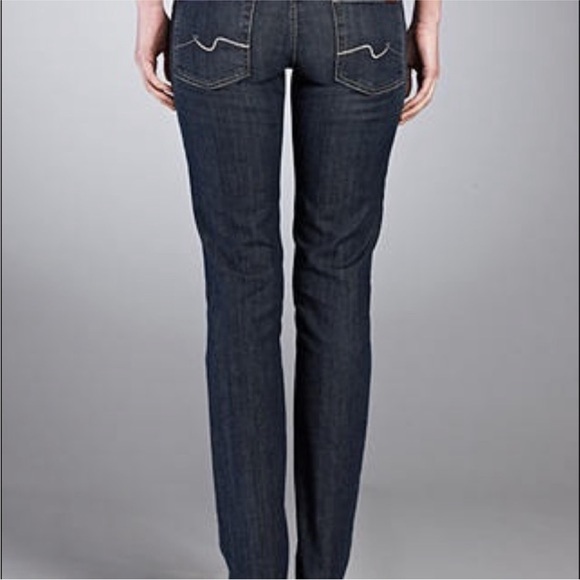 7 For All Mankind Straight Leg Jeans size 24 - Picture 3 of 7